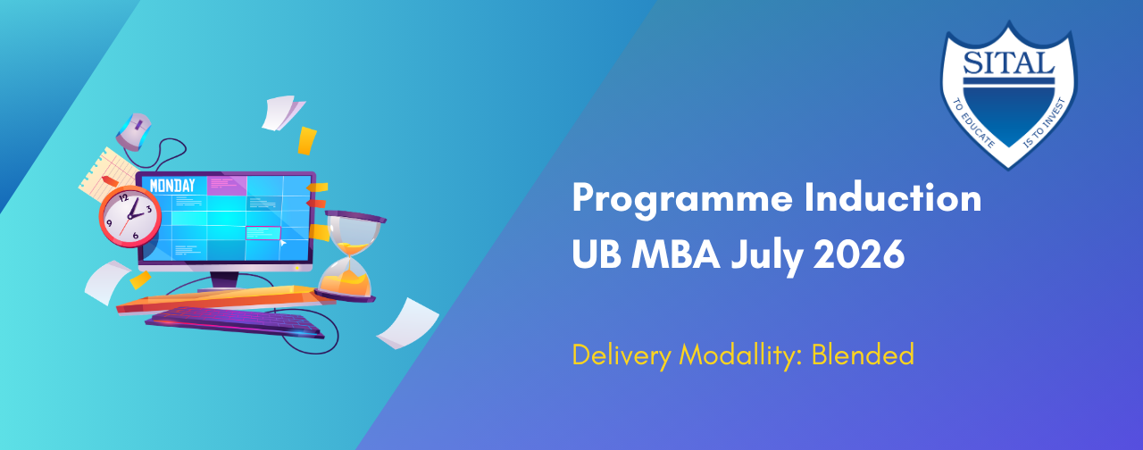 UB MBA Programme Induction July 2026
