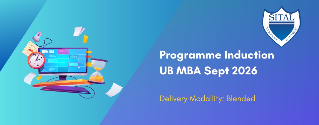 UB MBA Programme Induction September 2026
