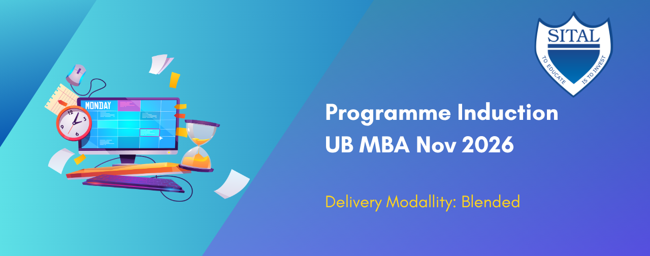UB MBA Programme Induction November 2026